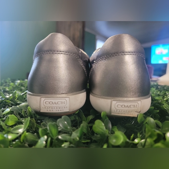 Silver Patterned Sneakers - Picture 2 of 8